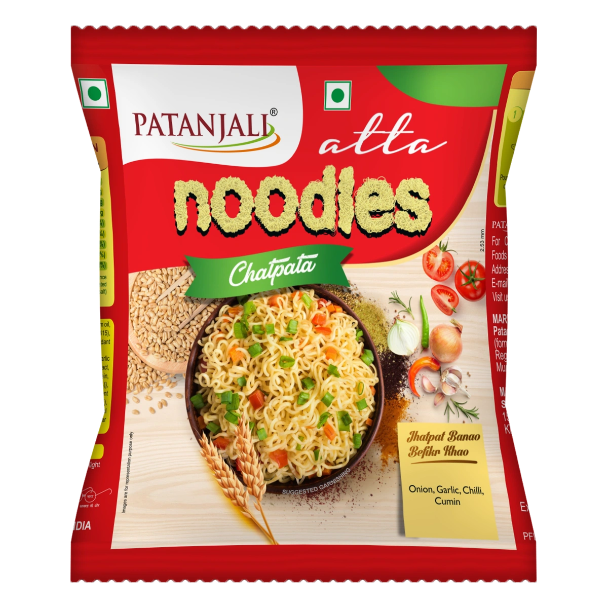 Patanjali Atta Noodles Chatpata (60 g)