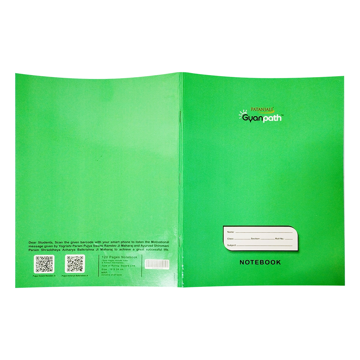 Gyanpath 18x24 Cm C. Green 120p SQ