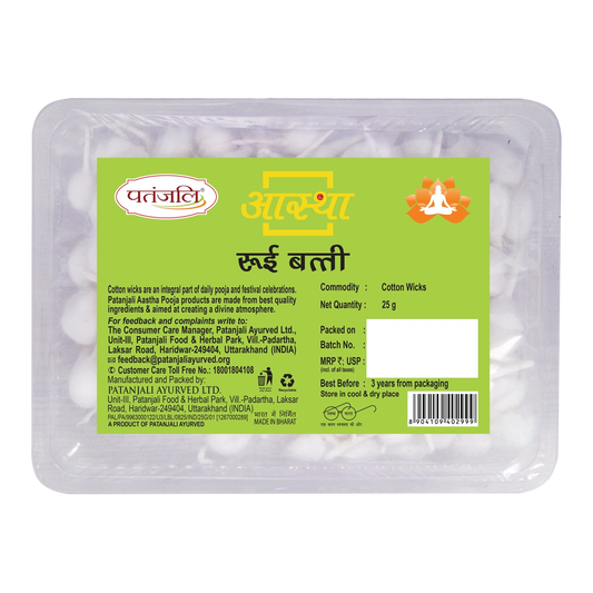 Aastha Cotton Wicks Plain (25 g)