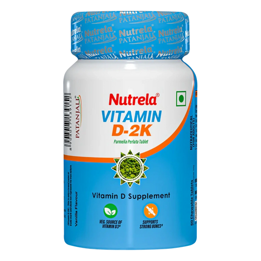 Patanjali Nutrela Vit D2k Natural Tab Vanilla (60N) (8 g)