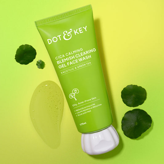 【Dot & Key】 Cica + Salicylic Acid Face Wash for Oily Skin｜シカ＋サリチル酸 洗顔料 オイリー肌用｜175ml