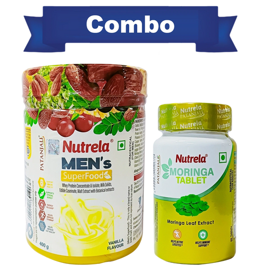 Combo Pat. Nutrela Men'S Superfood + Moringa (400G+60N)