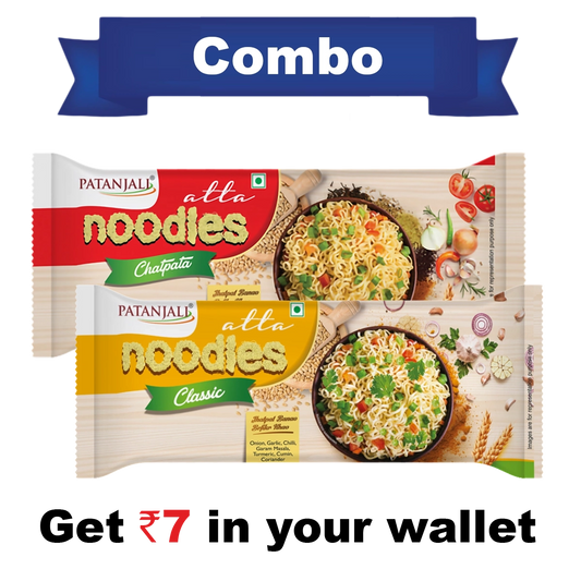 Combo- Atta Noodles Chatpata 240 g+Atta Noodles Classic 240 g- Rs 7 Off