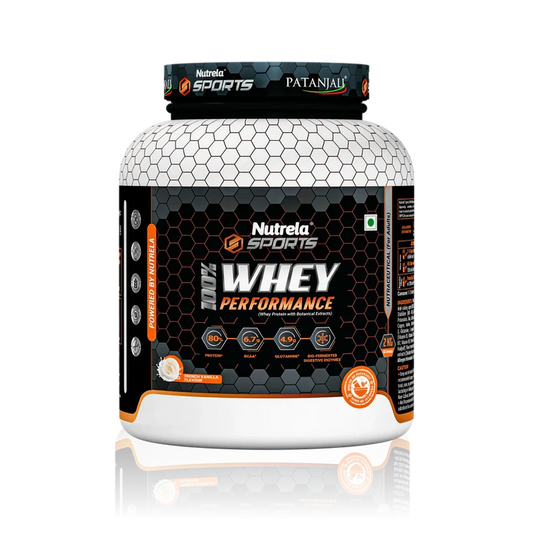 【Patanjali】 Patanjali Nutrela Sports Whey Performance (French vanilla) 2000g｜パタンジャリ ニュートレラ スポーツ ホエイパフォーマンス（フレンチバニラ）｜2000g