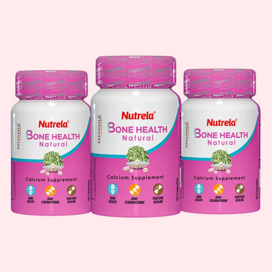 Patanjali Nutrela Bone Health - Natural Calcium Supplement (pack of 3) (45 g)