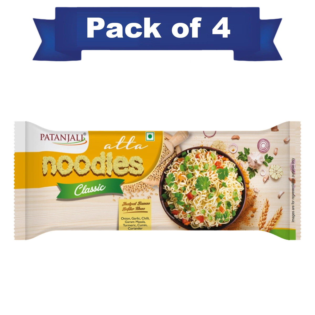 Pack of 4- Atta Noodles Classic 240 g- Rs 15 Off