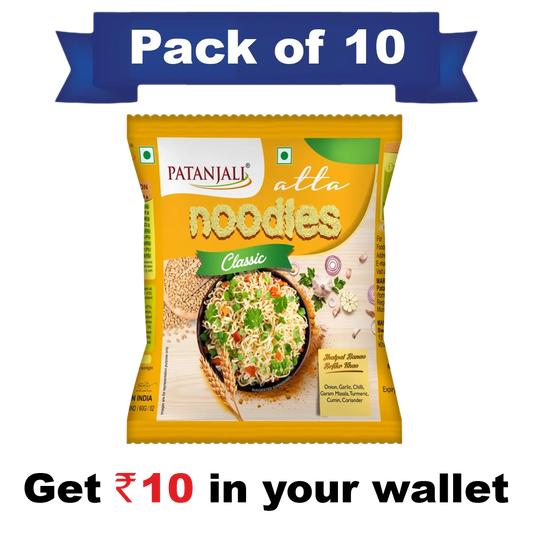 Pack of 10- Atta Noodles Classic 60gm- Rs 10 Off