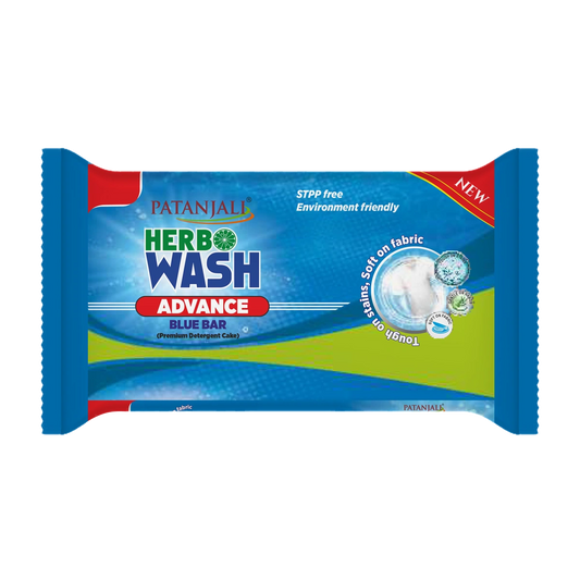 Patanjali Herbo Wash Advance Blue Bar (250 g) 80g