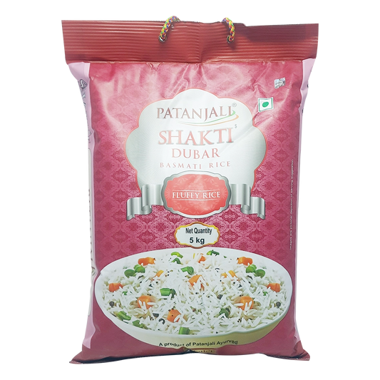 【Patanjali】 Patanjali Shakti Dubar Basmati Rice 5000g｜パタンジャリ シャクティ ドゥバー バスマティライス｜1kg