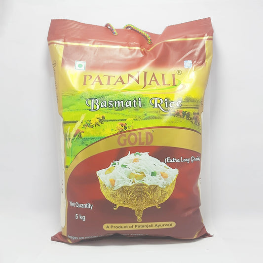 【Patanjali】 Patanjali Gold Basmati Rice 5000g｜パタンジャリ ゴールド バスマティライス｜1kg