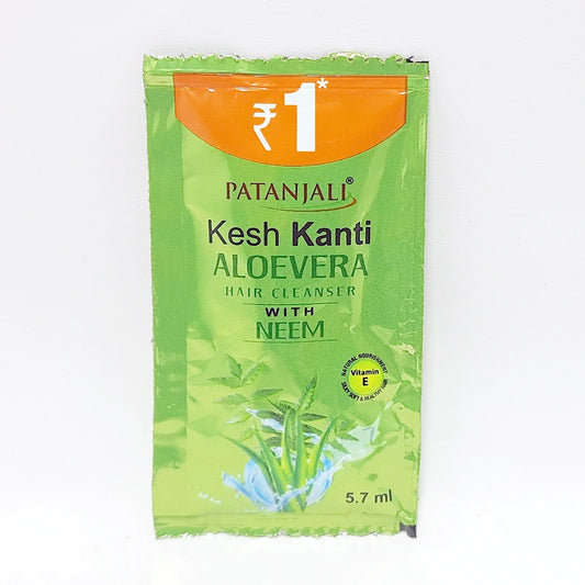 【Patanjali】 Patanjali Kesh Kanti AloeVera Hair Cleanser Neem 6g｜パタンジャリ ケシュカンティ アロエベラ ヘアクレンザー ニーム配合｜6g