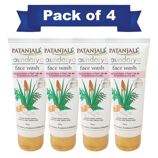 Patanjali Saundarya Face Wash (Pack of 4)