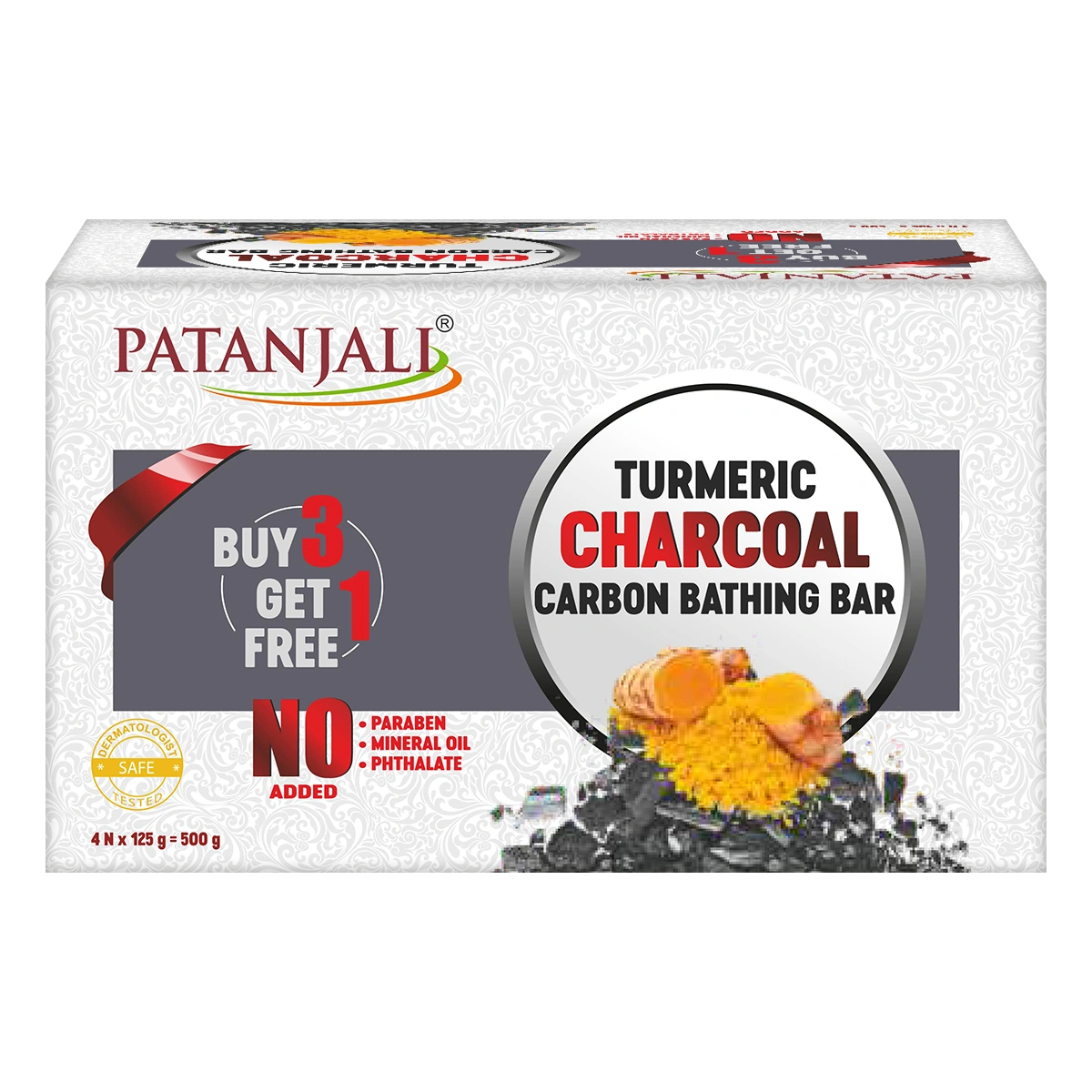 Turmeric Charcoal Bathing Bar 125g (B3 G1)