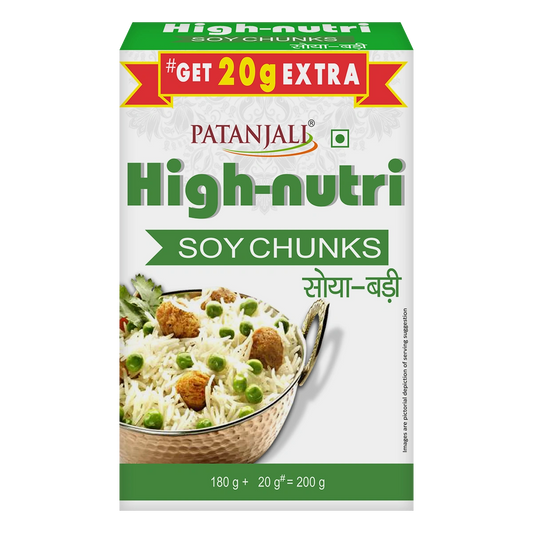 Patanjali Soya Nutri Chunks 180 + 20 G