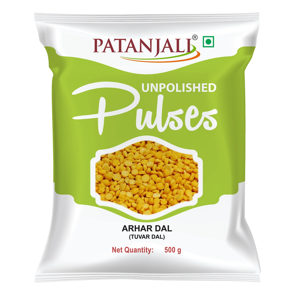 Patanjali Unpolished Arhar Dal (Tuvar Dal) 500g