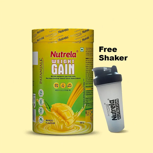 Patanjali Nutrela Weight Gain (Mango Flavour) + Free Shaker