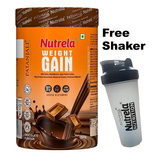 Patanjali Nutrela Weight Gain (Chocolate Flavour)+Free Shaker