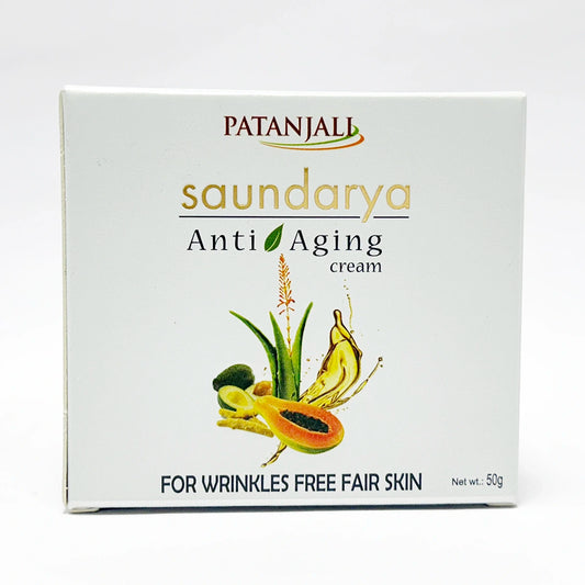 【Patanjali】 Patanjali Saundarya Anti Aging Cream 50g｜パタンジャリ サウンダリヤ アンチエイジングクリーム｜15g