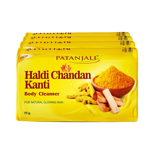 Patanjali Haldi Chandan Kanti Body Cleanser-(4x1) 75 G