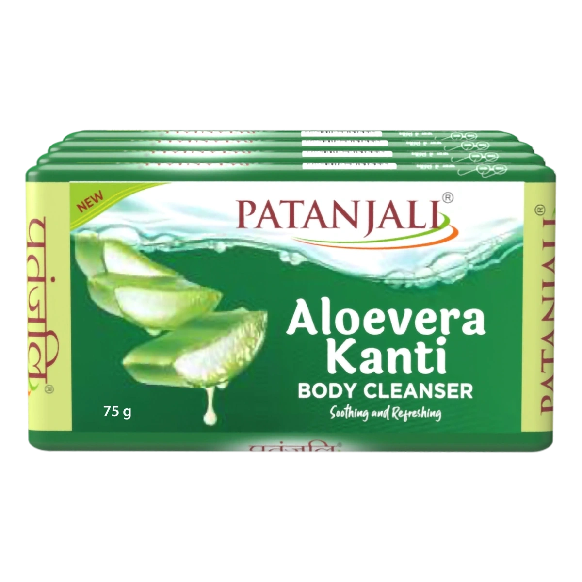 Patanjali Aloevera Kanti Body Cleanser-(4x1) 75 G
