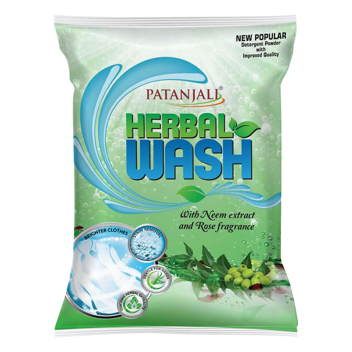 【Patanjali】 Herbal Wash Detergent Powder｜ハーバルウォッシュ 洗濯用粉末洗剤｜900g