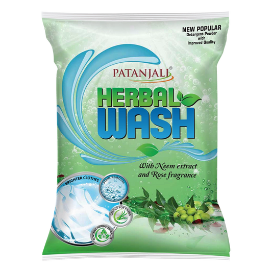 【Patanjali】 Herbal Wash Detergent Powder｜ハーバルウォッシュ 洗濯用粉末洗剤｜900g