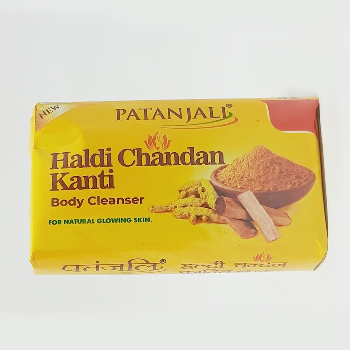 【Patanjali】 Haldi Chandan Kanti Body Cleanser｜ハルディ＆チャンダン カンティ ボディクレンザー（石けん）｜47g