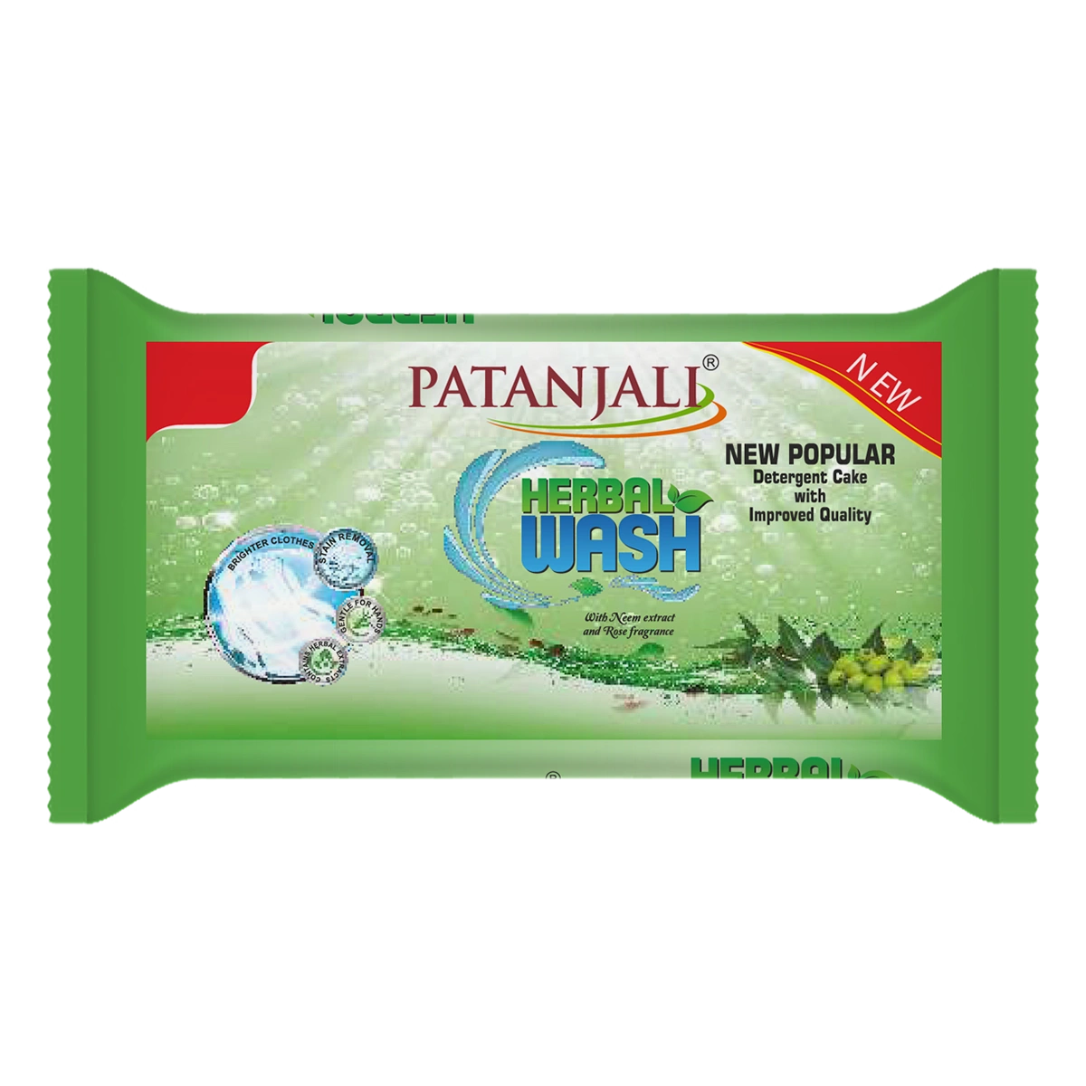 【Patanjali】 Herbal Wash Detergent Cake｜ハーバルウォッシュ 洗濯石鹸｜120g