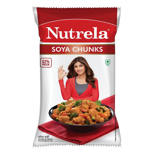 【Patanjali】 Nutrela Soya Bari (TSP Chunks)｜ニュートレラ ソヤ バリ（大豆ミート チャンク）｜1kg