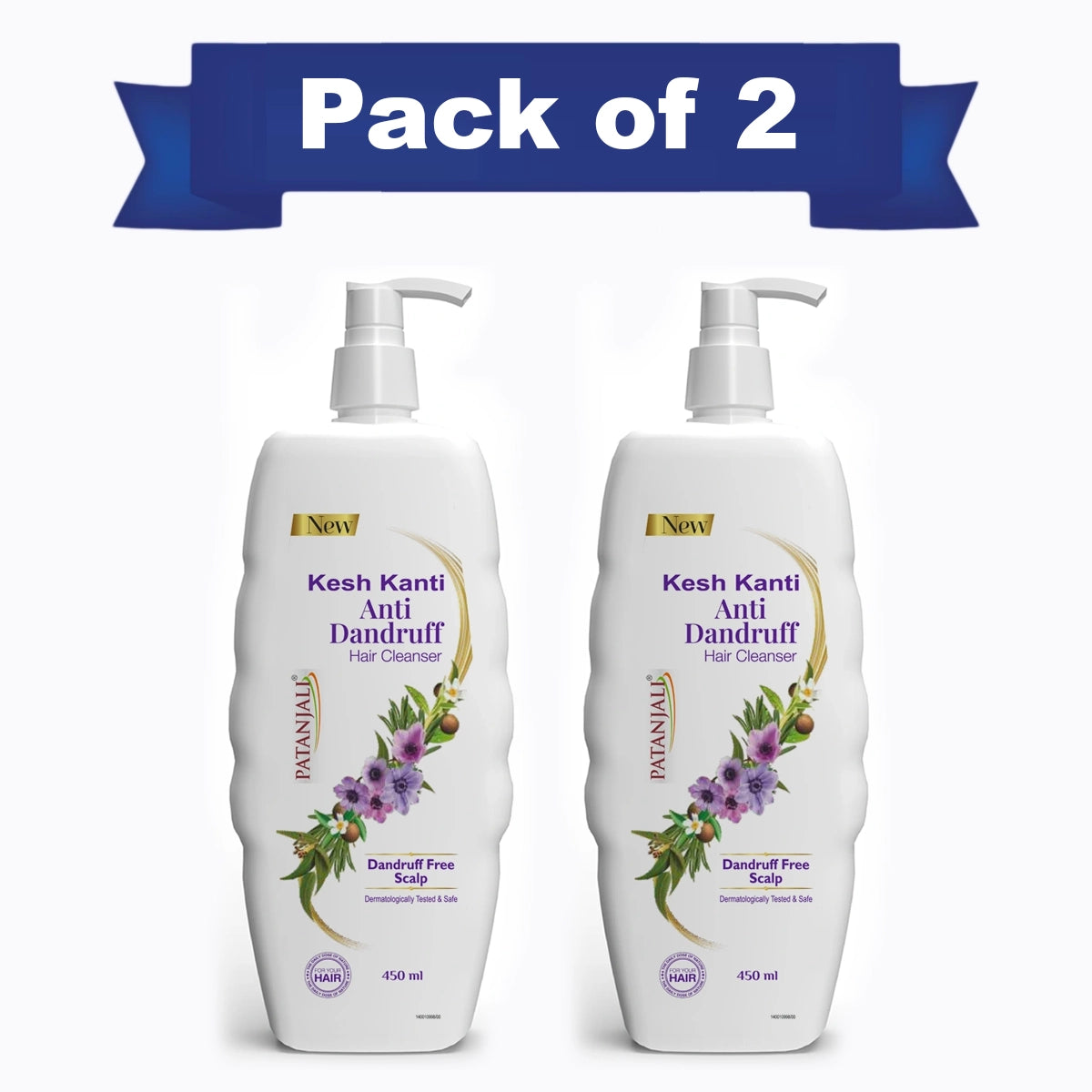 【Patanjali】 Kesh Kanti Scalp Care Hair Cleanser 450 ml (Pack of 2)｜ケシュカンティ スカルプケア ヘアクレンザー 2本セット｜450ml×2