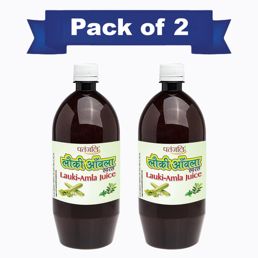 【Patanjali】 Lauki Amla Juice 1 L (Pack of 2)｜ラウキ＆アムラ ジュース 2本セット｜1L×2