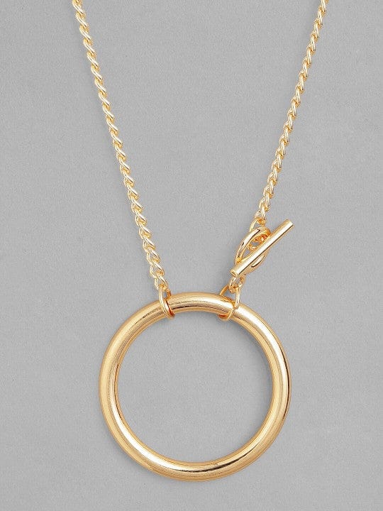 Loopy Toggle Statement Chain Necklace Gold