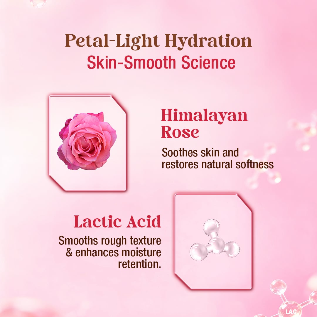 Himalayan Rose Body Lotion Soothing Hydration & Gentle Exfoliation 200ml