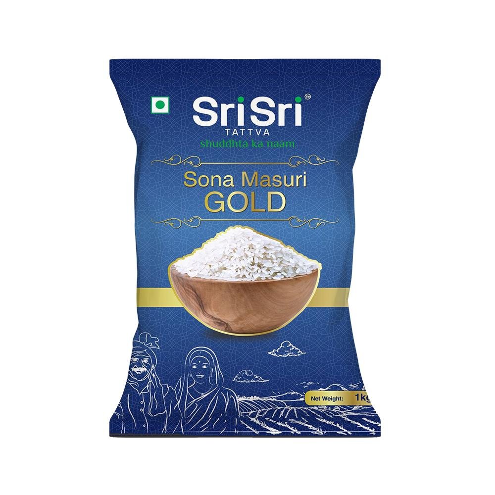 【Sri Sri Tattva】 Sona Masuri Gold Rice｜ ソナマスリ ゴールド ライス｜ 1kg