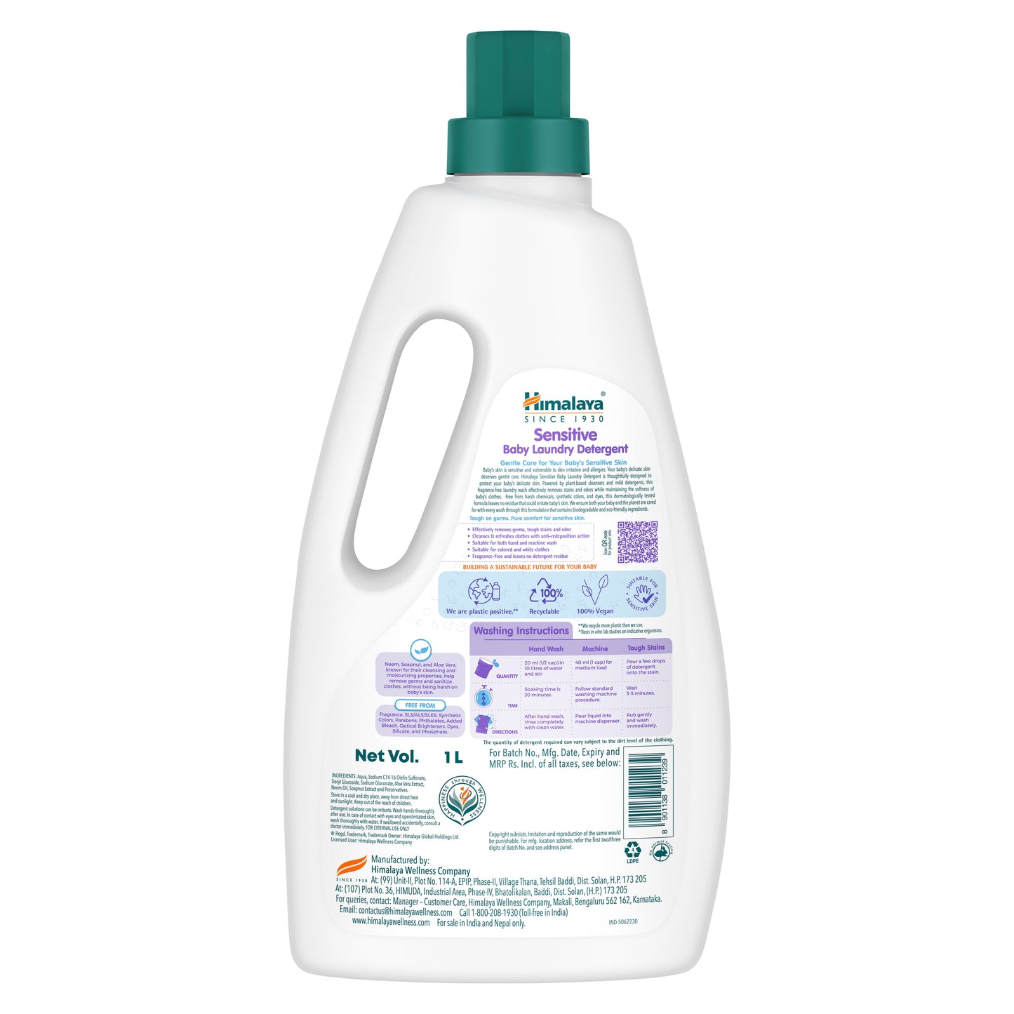 SENSITIVE BABY LAUNDRY DETERGENT 500ML (POUCH)