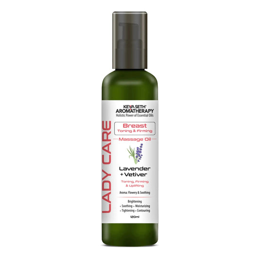 Lady Care Breast Toning & Firming Massage Oil,Toning, Firming & Uplifting, Lavender & Vetiver 120ml