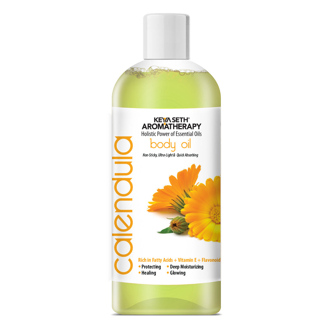 Calendula Body Oil - Protecting, Healing, Deep Moisturizing For Glowing Skin 400ml