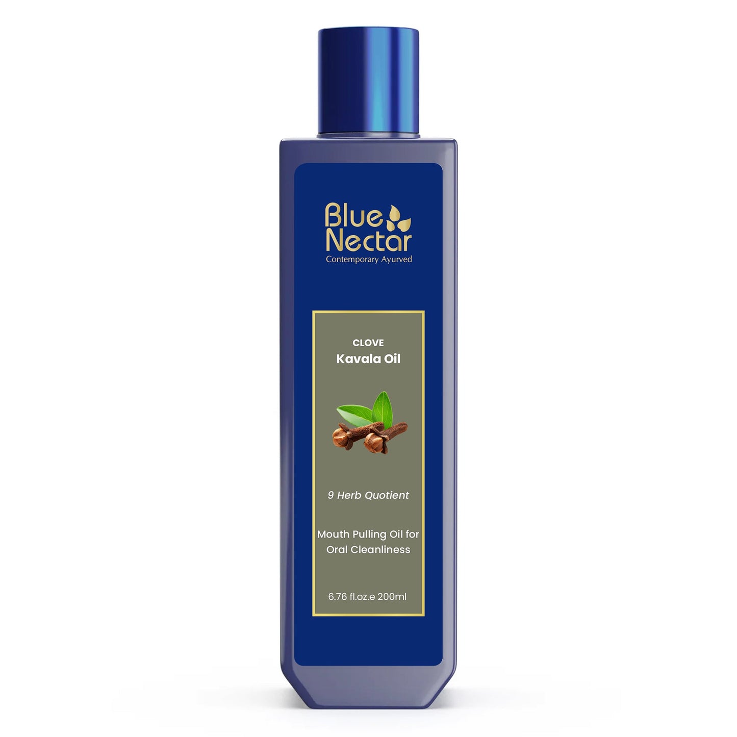 Mouth Oil for Oil Pulling with Coconut & Mint for Oral care and Bad Breath (9 herbs) (Cardamom) 200ml