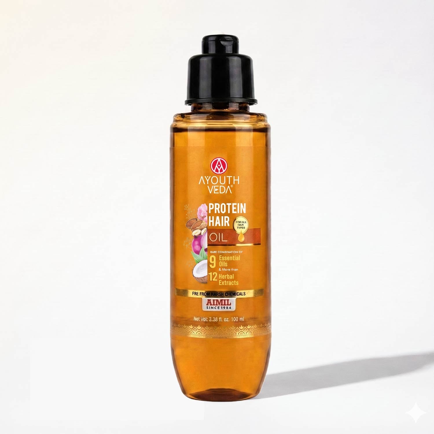 Protein Hair Oil With Bhringraj and Coffee Beans ( Net Qty - 100ml ) 100ml