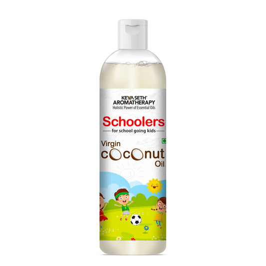 Schoolers Virgin Coconut Kids & Baby Massage Oil – Soft, Non-Sticky, Moisturizing & Soothing for Skin & Hair 200ml