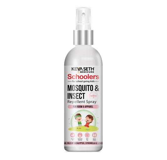 Schoolers Baby & Kids Mosquito - Insect Repellent Spray- Advanced Protection with Citronella, Eucalyptus & Lemongrass Oils For Room & Apparel 100ml