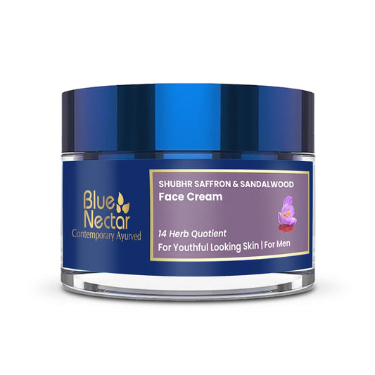 Shubhr Anti-Wrinkle and Anti-Aging Face Cream for Men with Saffron & Sandalwood (14 Herbs, 50g) 50g