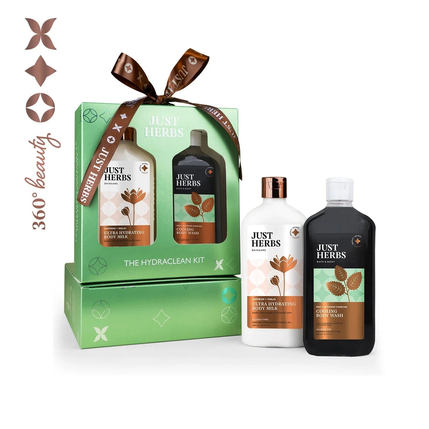 【Just Herbs】 The Hydraclean Kit: Detox & Hydrate Set｜ハイドラクリーン キット：デトックス＆ハイドレートセット