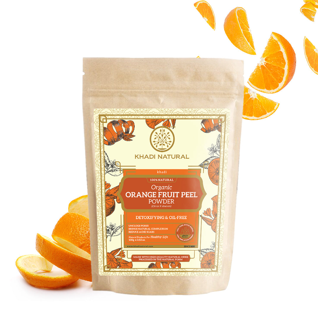 Organic Orange Peel Powder For Hair Care - 100% Natural 100gm
