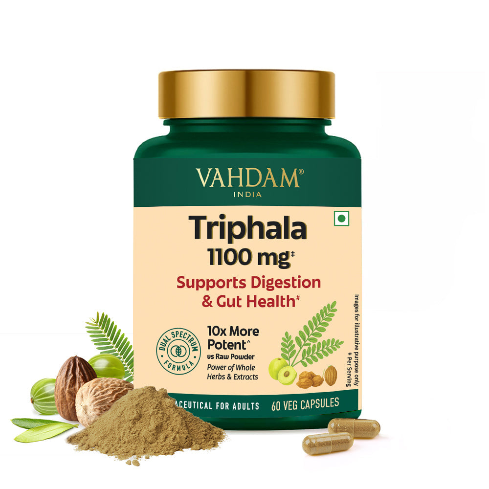 Triphala Capsules 1100mg Pack of 60 capsules