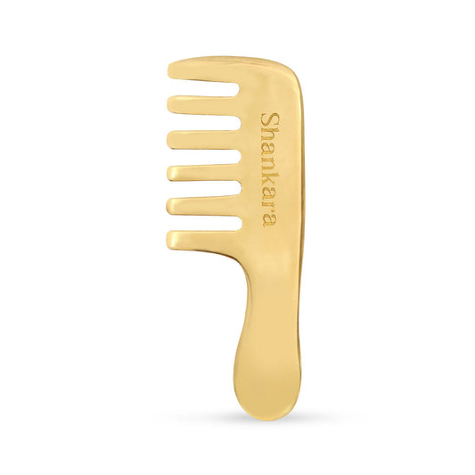 【Shankara Naturals India】 Kansa Hair Comb｜ カンサ ヘアコーム｜ 50g