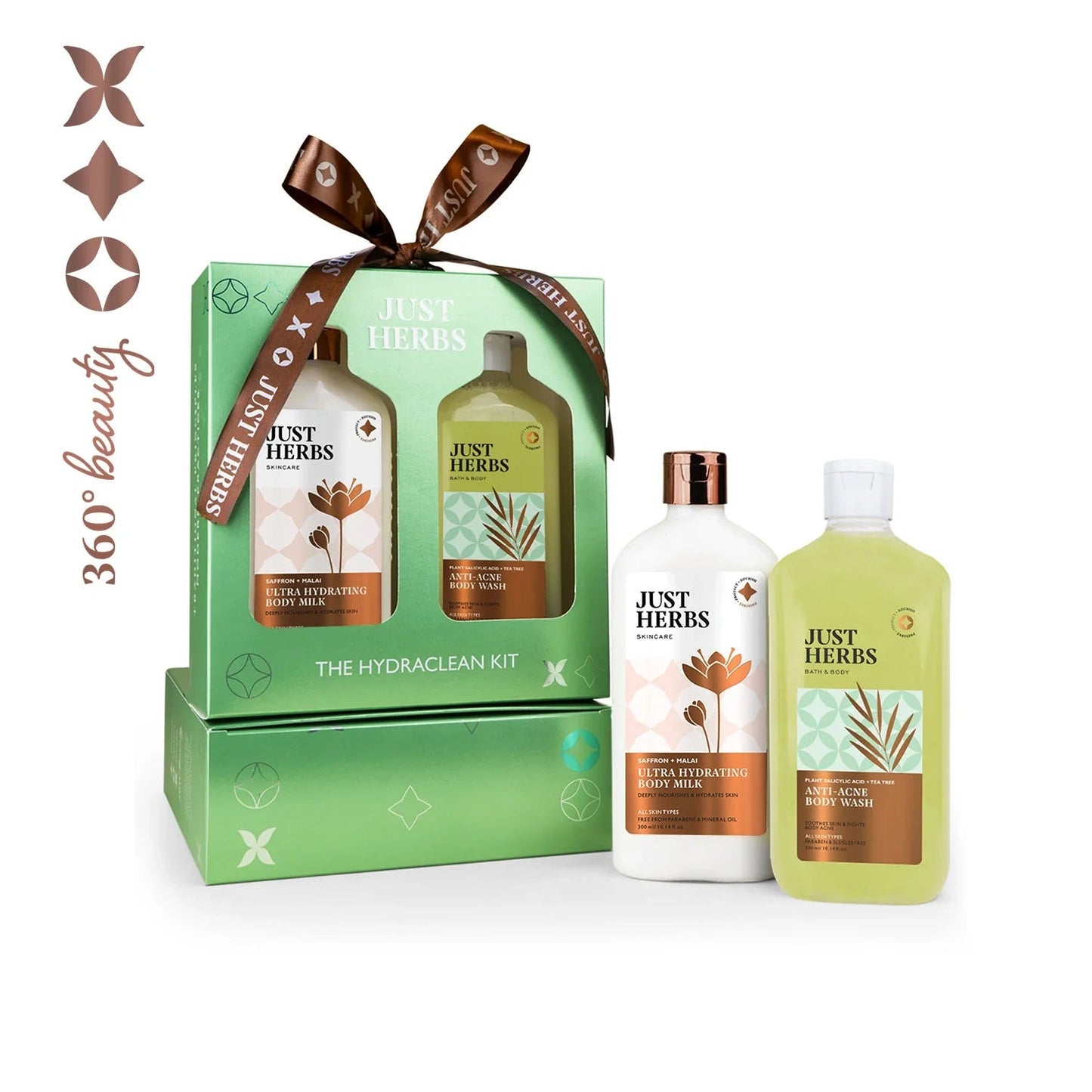 【Just Herbs】 The Hydraclean Kit: Acne Control Body Set｜ハイドラクリーン キット：ニキビケア ボディセット