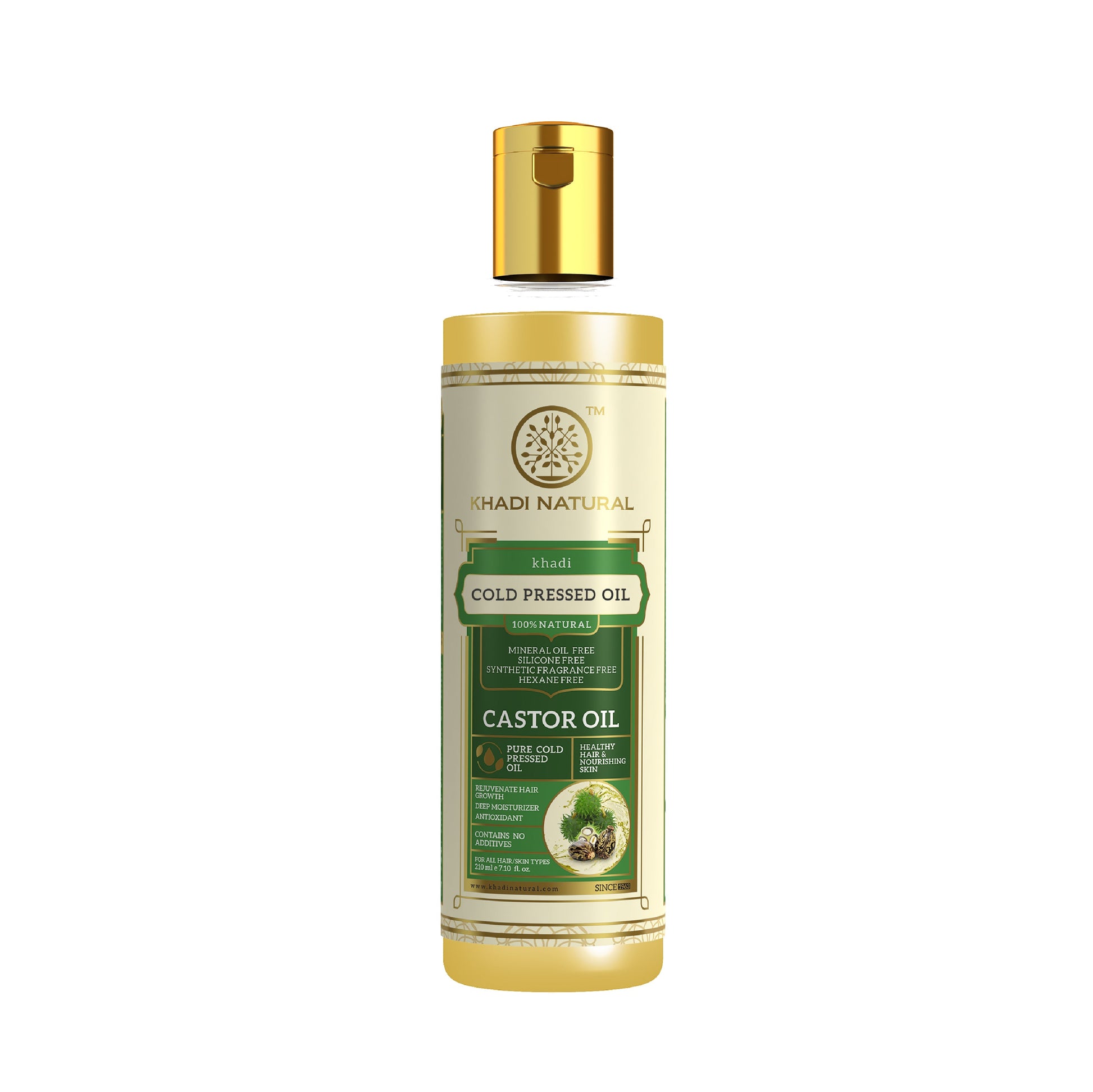 Castor Cold Pressed Oil - 100% Natural 210ml