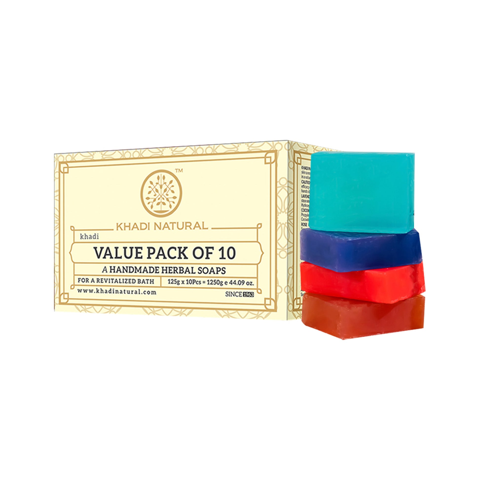 Herbal Soap Combo Value Pack of 10 125gm Each