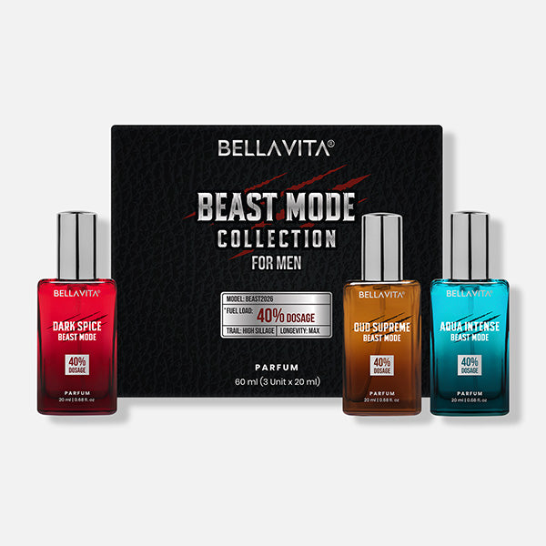 Beast Mode Perfume Gift Set for Men | 12 hr+ long lasting | 3 x 20ml 20ml